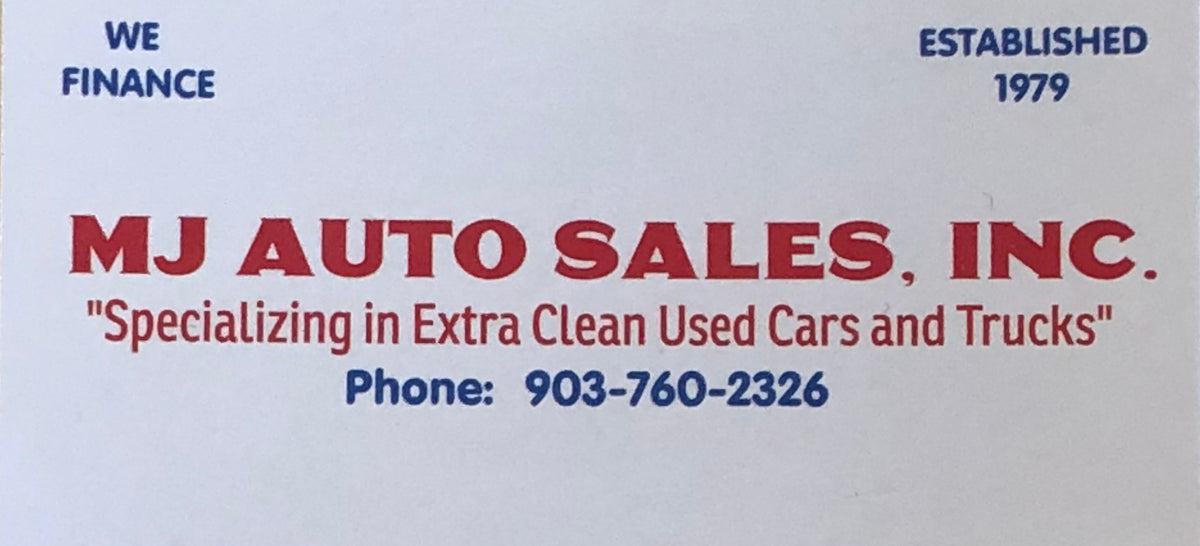 Quitman Location MJ Auto Sales, Inc. Inventory